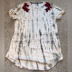 Mens Hollister Tie Dye Rose Shirt